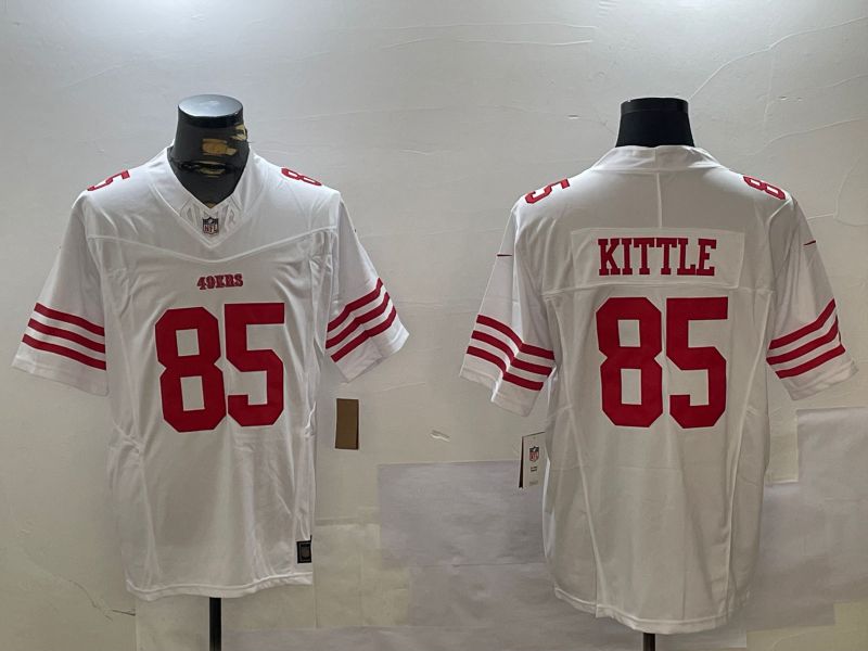 Men San Francisco 49ers #85 Kittle White three generations 2024 Nike Limited NFL Jersey style 1->san francisco 49ers->NFL Jersey